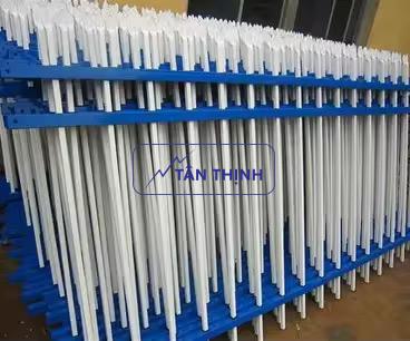 Hàng rào thép hộp vỉa hề sơn tĩnh điện Hàng rào thép hộp vỉa hề sơn tĩnh điện