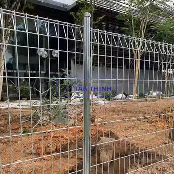 Hàng rào mạ kẽm gấp 2 đầu phi 5mm